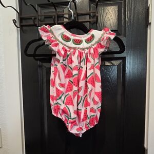 Charming Watermelon Print Kids Bodysuit